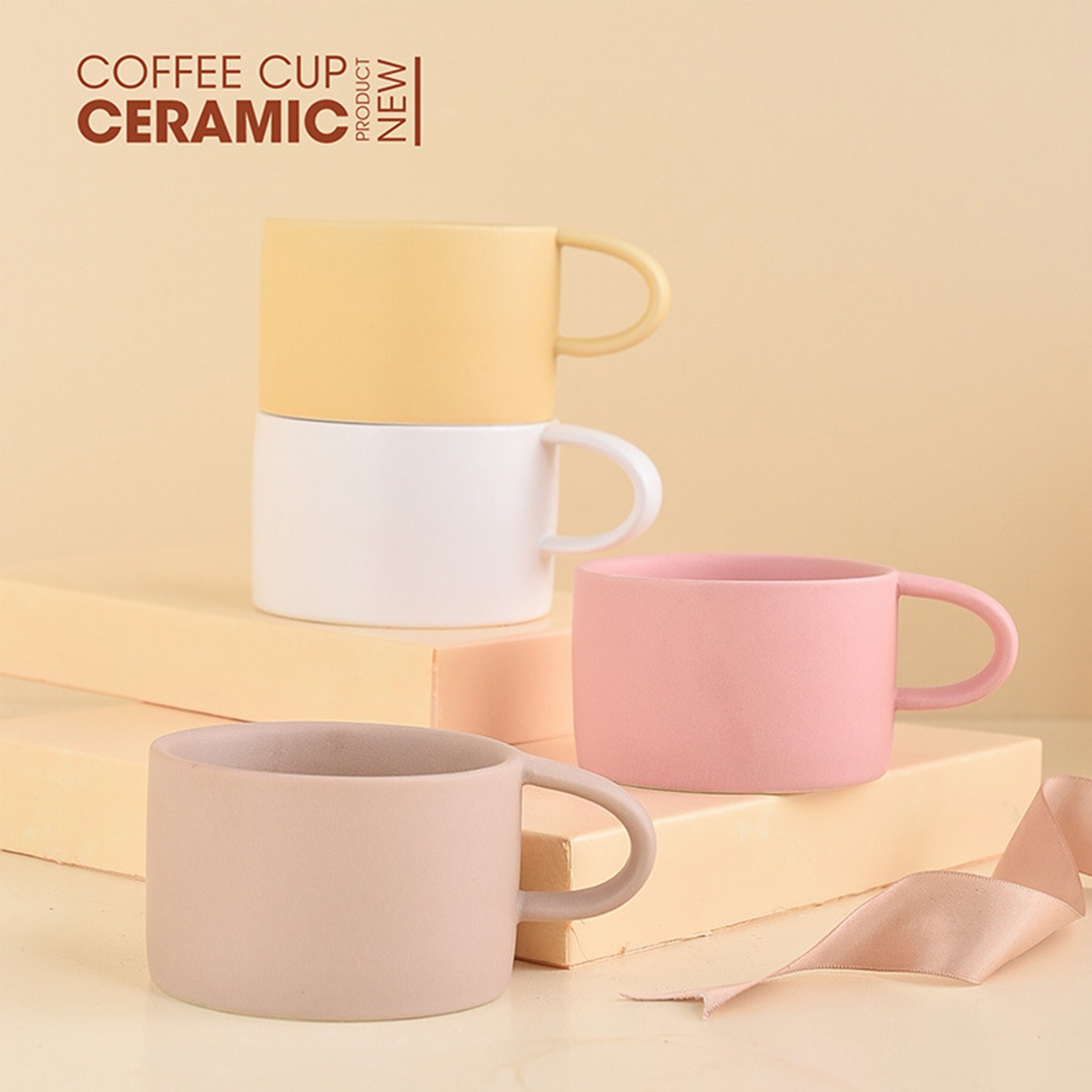 Ceramics Coffee Mugs Cups With Handle 2