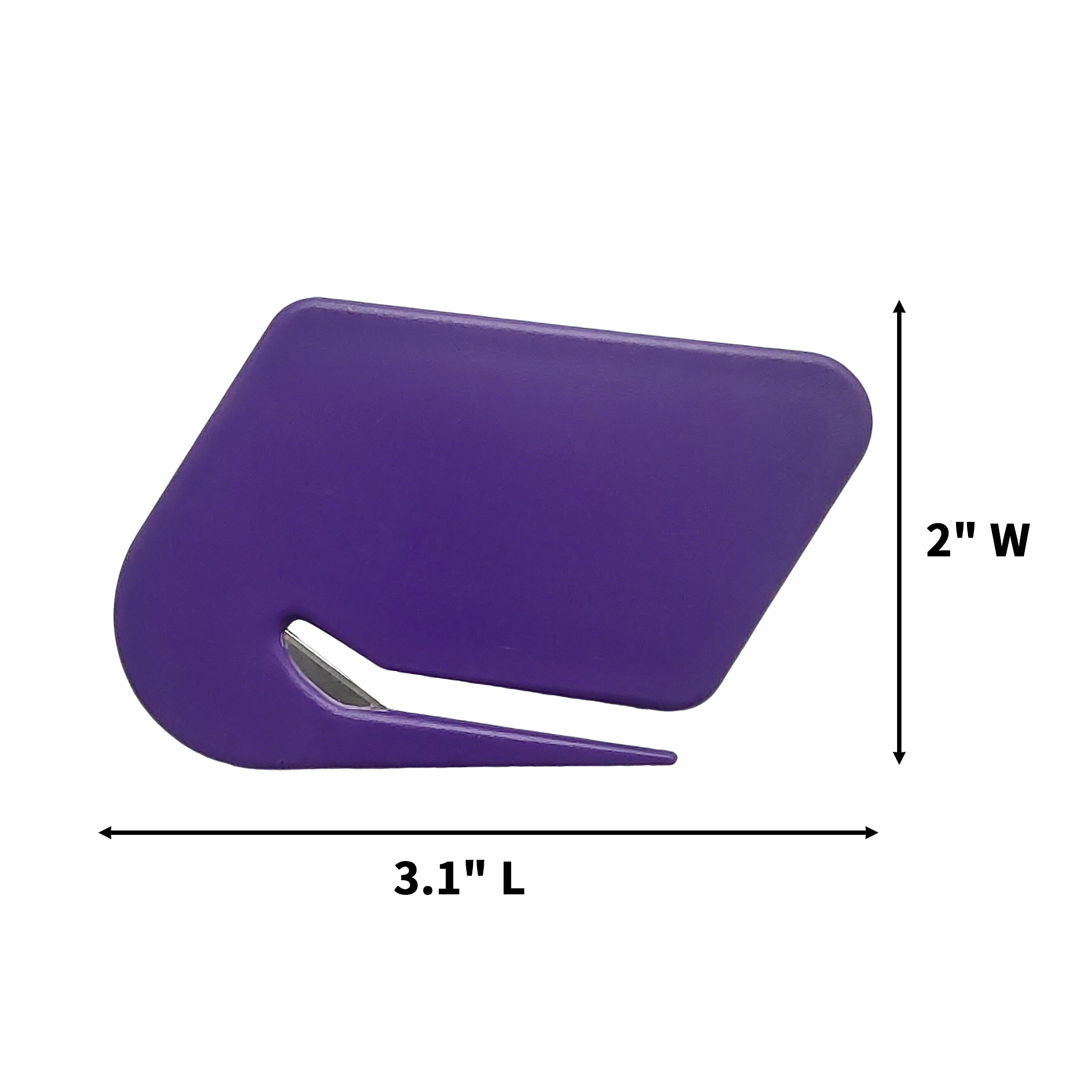 Compact Plastic Envelope Opener With Guarded Blade 3.1" x 2" 10