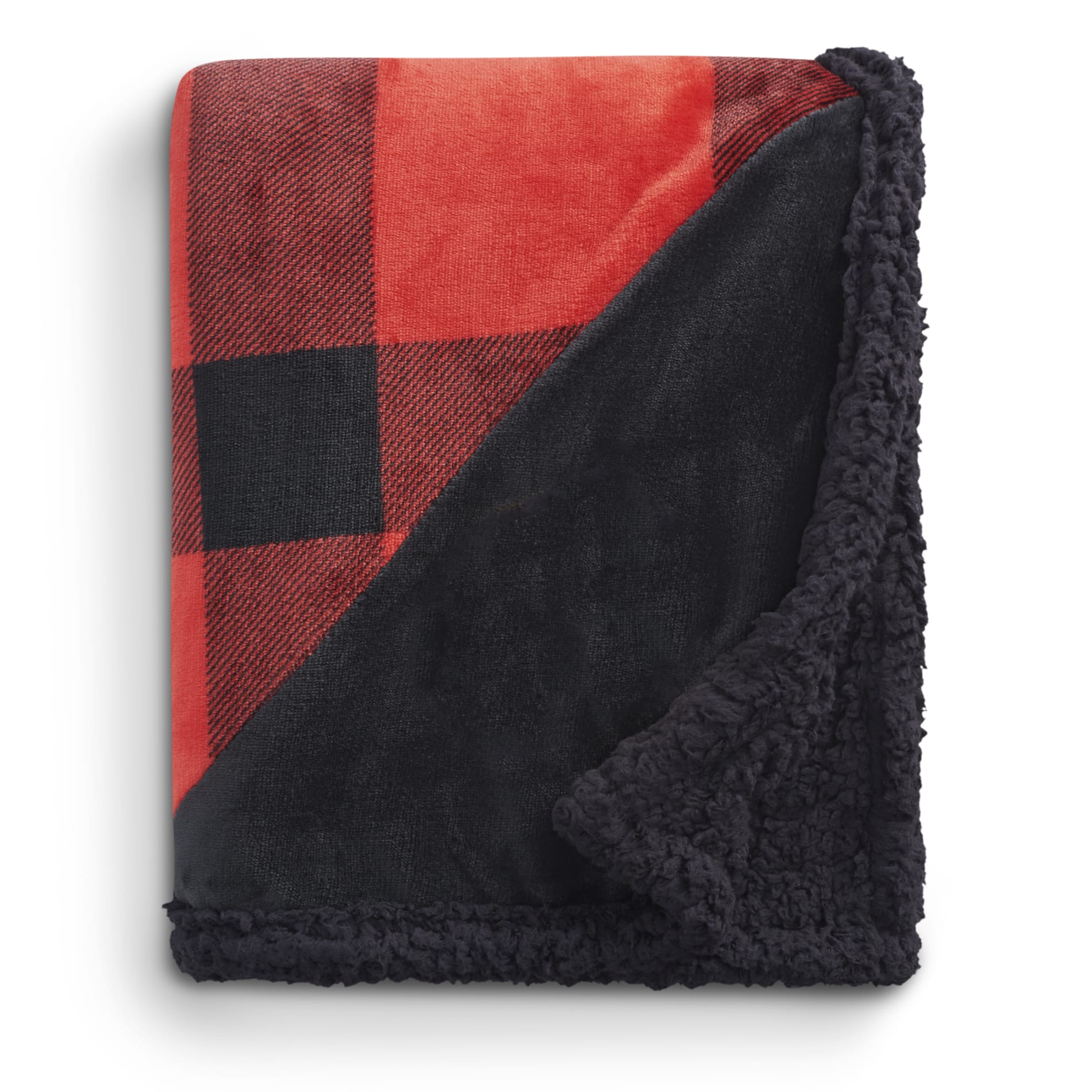 Field & Co.® Buffalo Plaid Sherpa Blanket 24