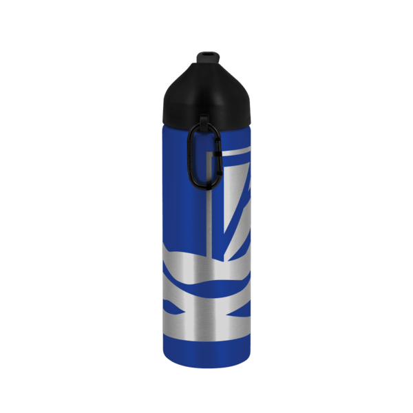 EasyFlow Recycled Aluminum Bottle w Straw Lid, custom water bottle with logo imprint 107