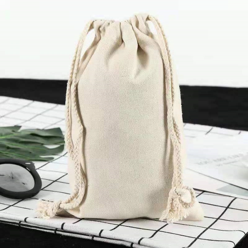 Draw a string to hold a cotton bag 2