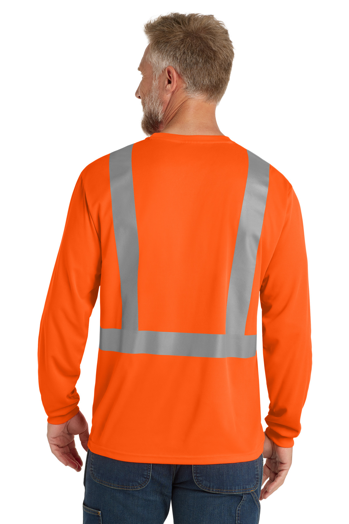 CornerStone ANSI 107 Class 2 Mesh Long Sleeve Tee. CS201 6