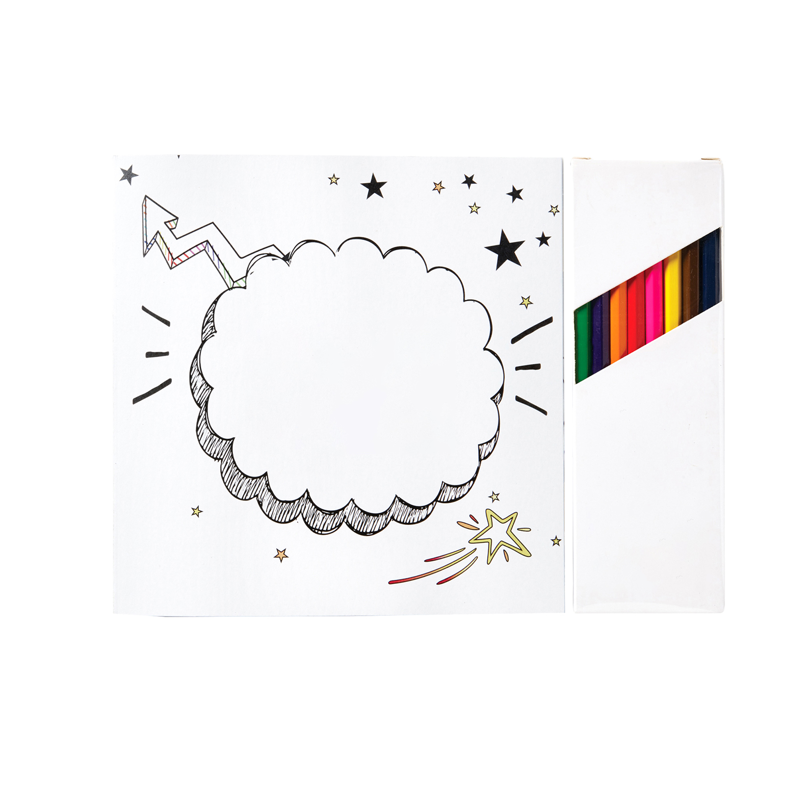 Inspirational Coloring Book & 8 Color Pencil Set 2