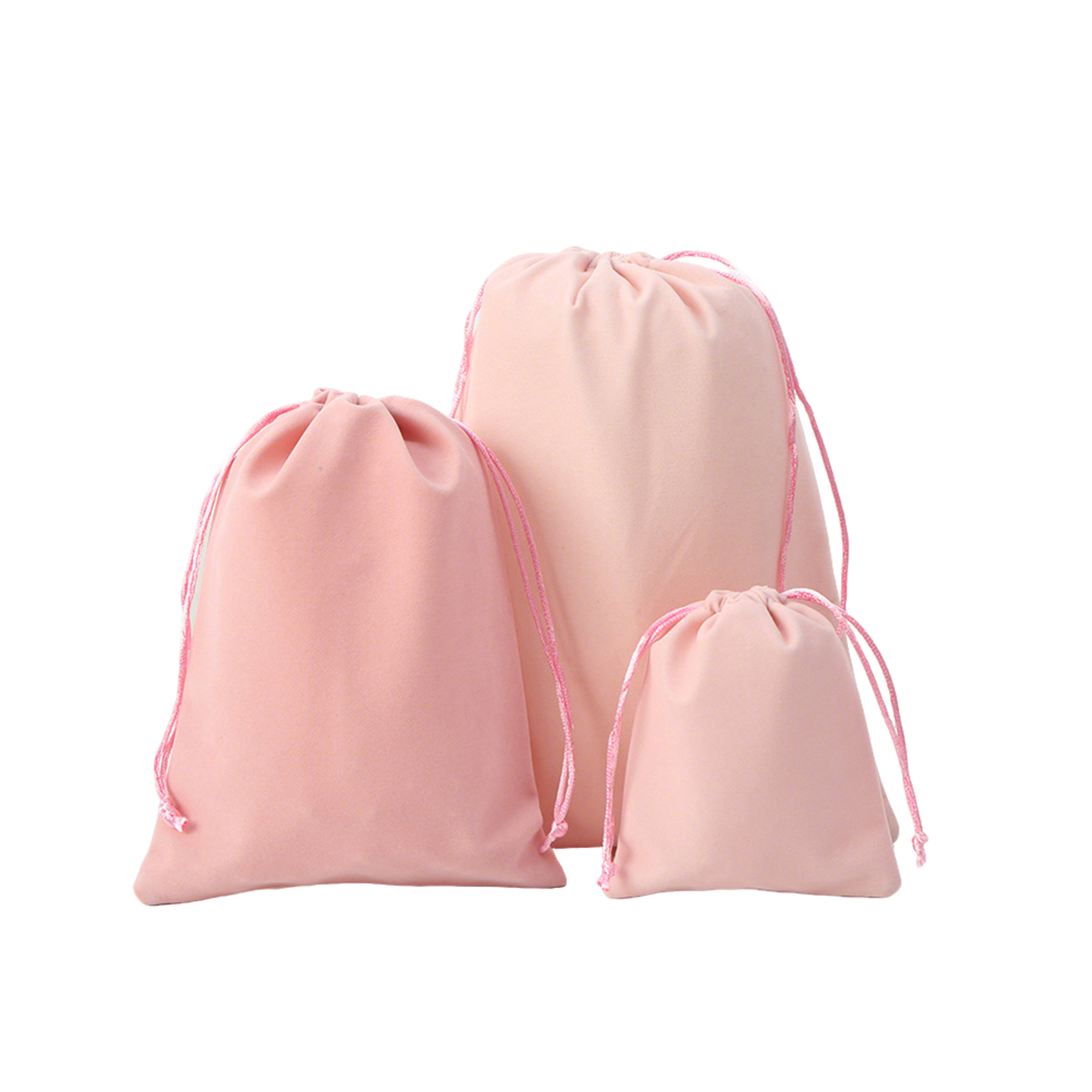 Flocked Drawstring Jewelry Storage Bag 18