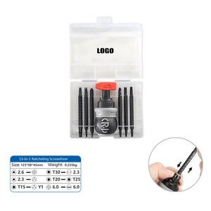 13-in-1 Multifunction Ratcheting Screwdriver Set with Ergonomic Design 3