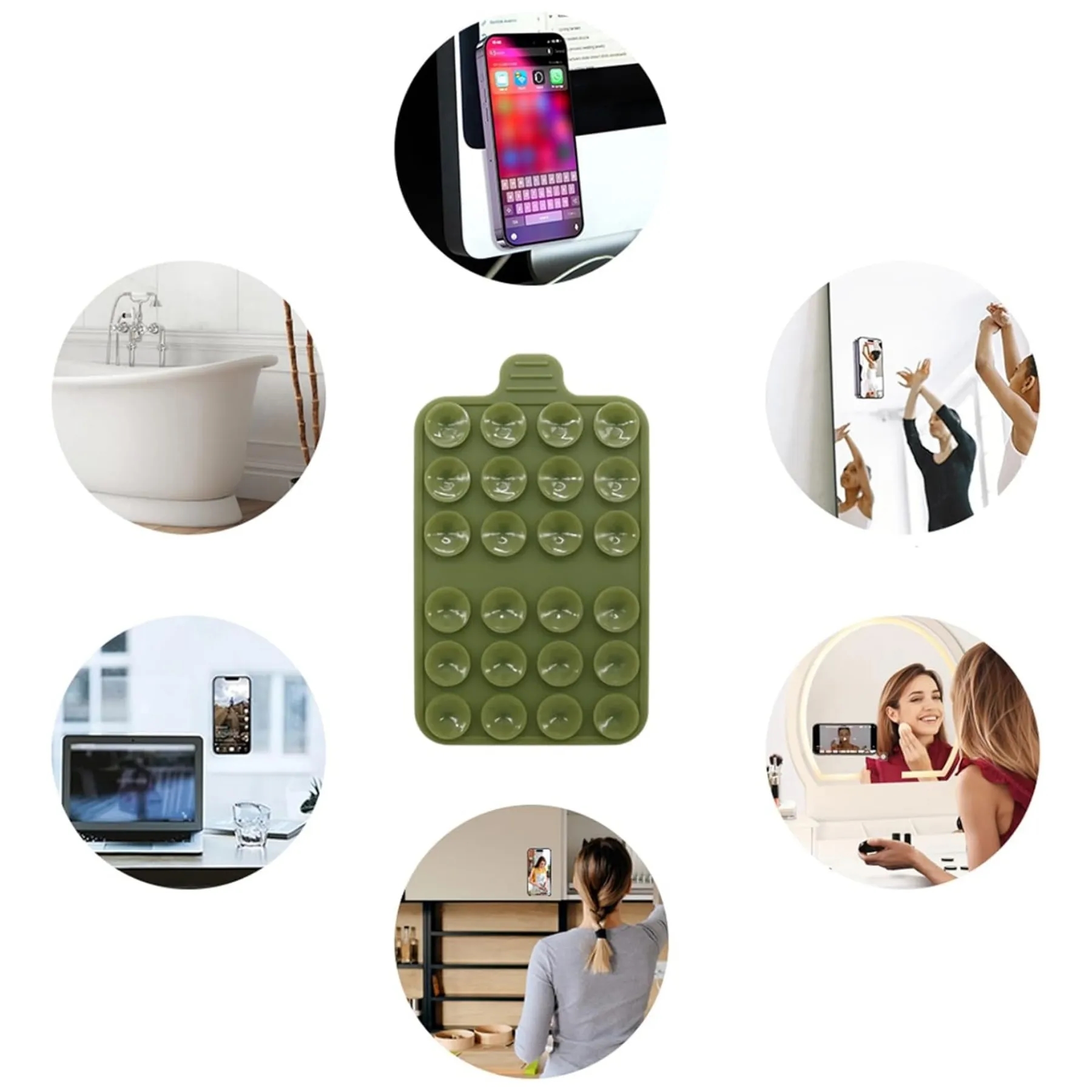 Double Sided Silicone Suction Phone Mount 2