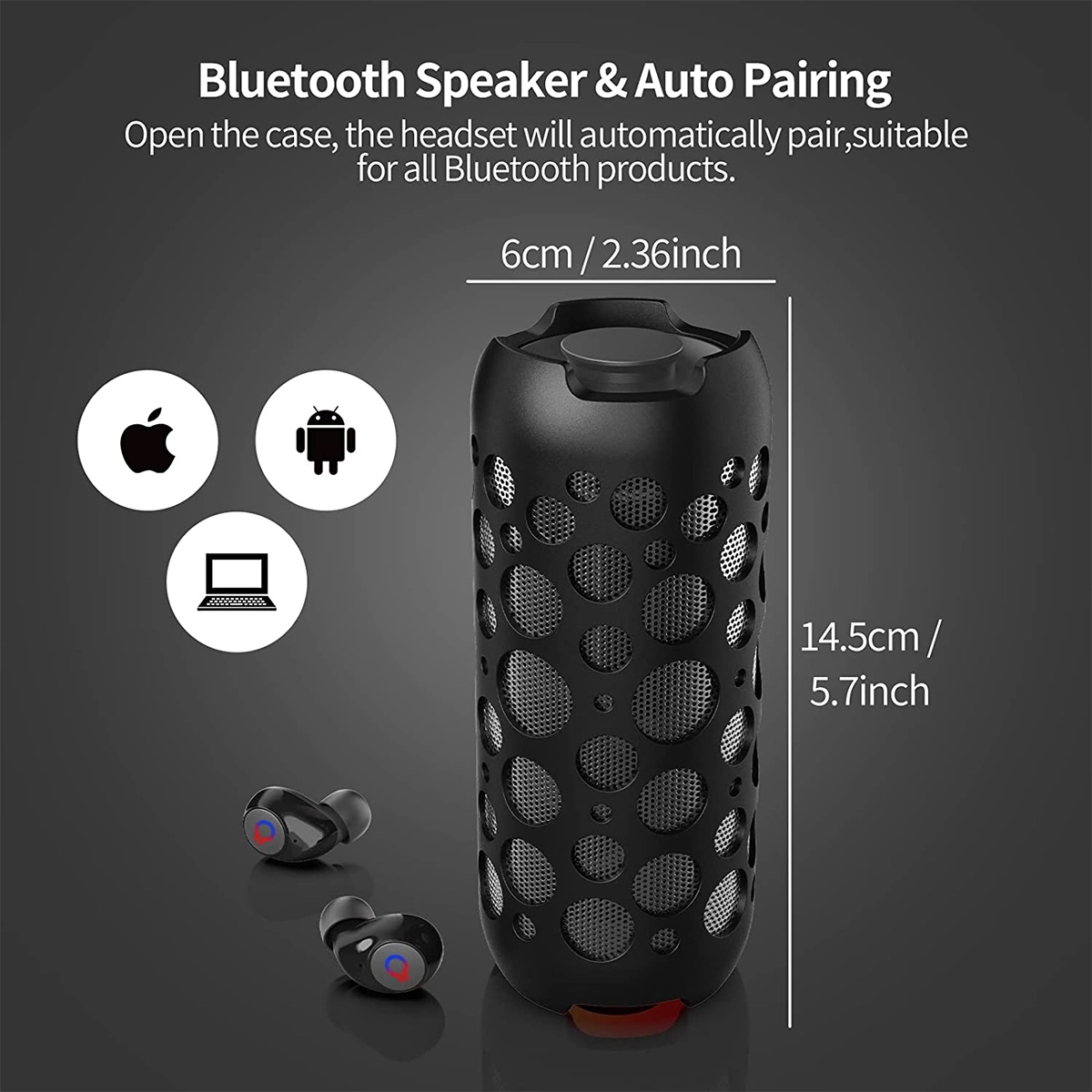 2 in 1 Portable Bluetooth Speakers 4