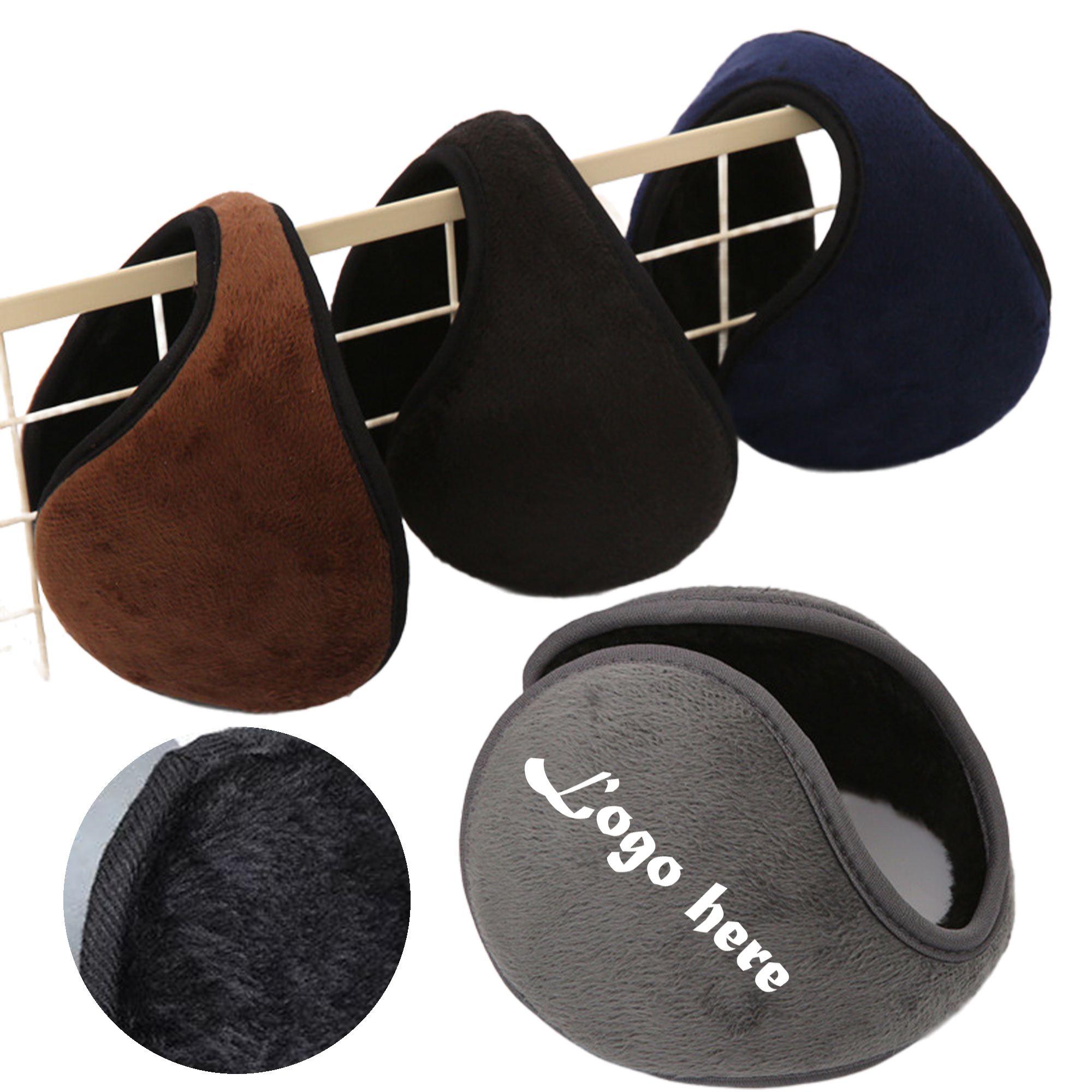 Foldable Plush Earmuffs for Cold Weather Protection 2