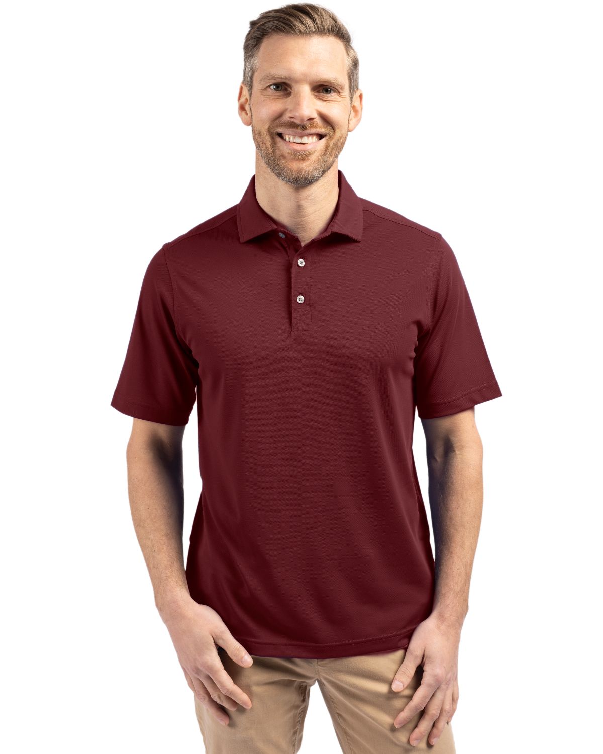 Cutter & Buck Virtue Recycled Featherlight Pique Mens Polo 11