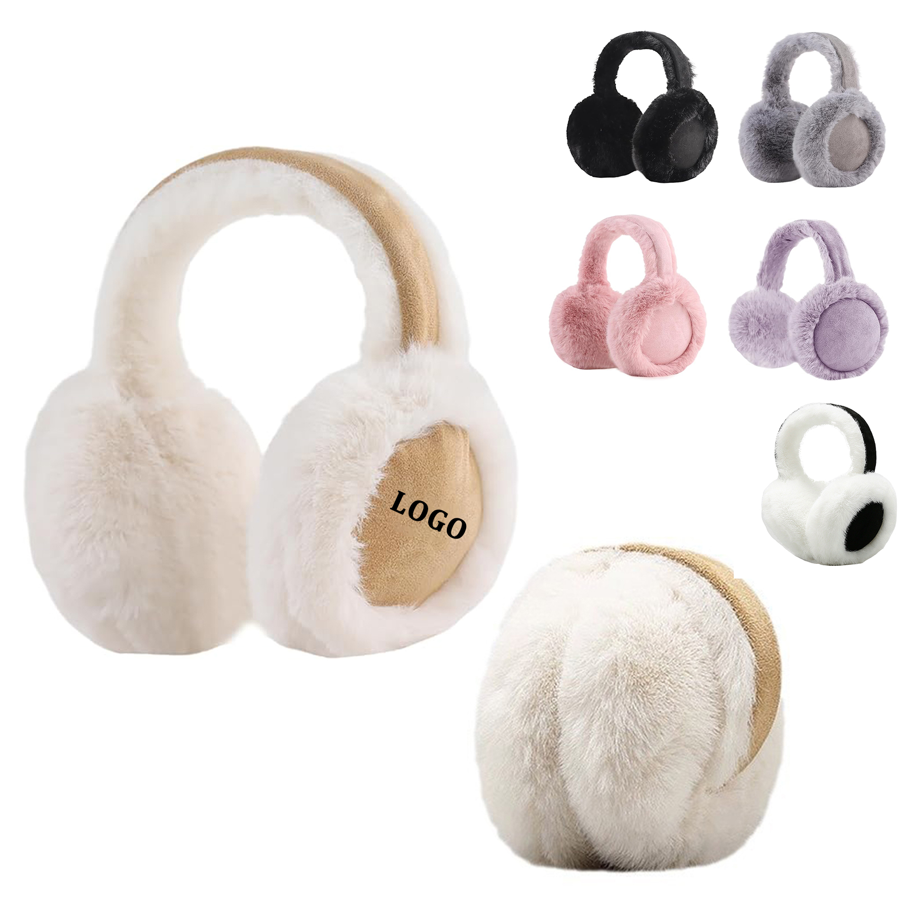 Winter Earmuff Foldable Fluffy Ear Cover 2