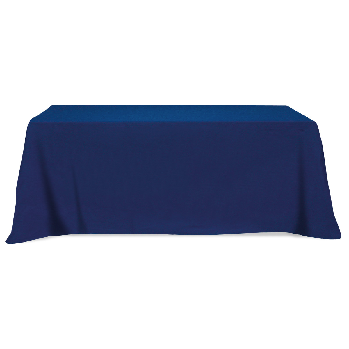 Flat Poly/Cotton 3-sided Table Cover - fits 8' standard table 3