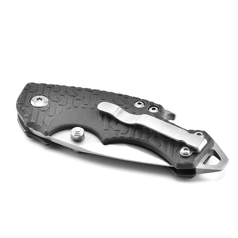Stainless Steel Folding Pocket Knife with Strap Hole 1