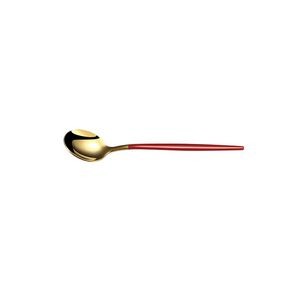 7.67 Inch Dual Color Golden Spoon With Round Head 12