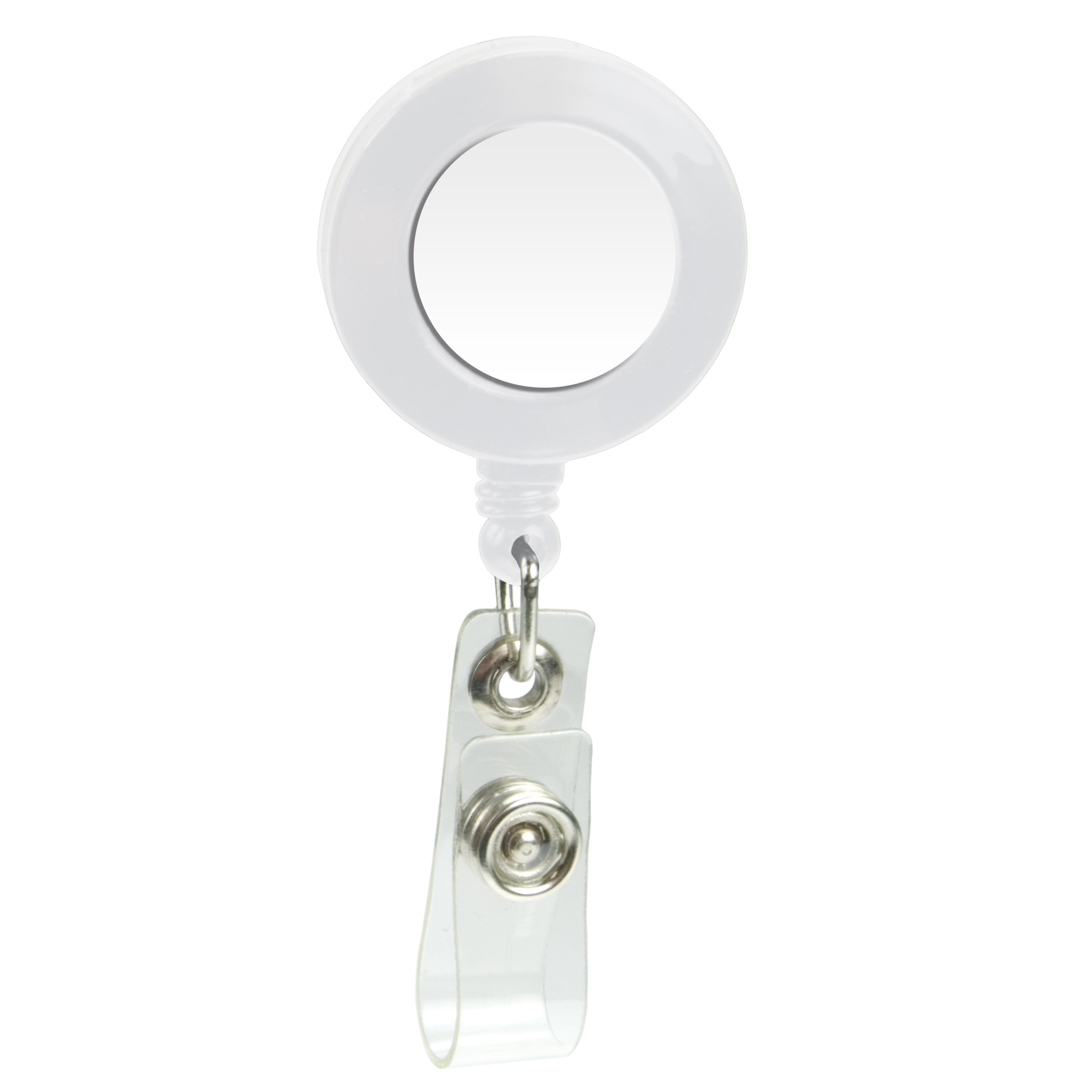 Domed Retractable Badge Holder (Round w/ Alligator Clip) 6