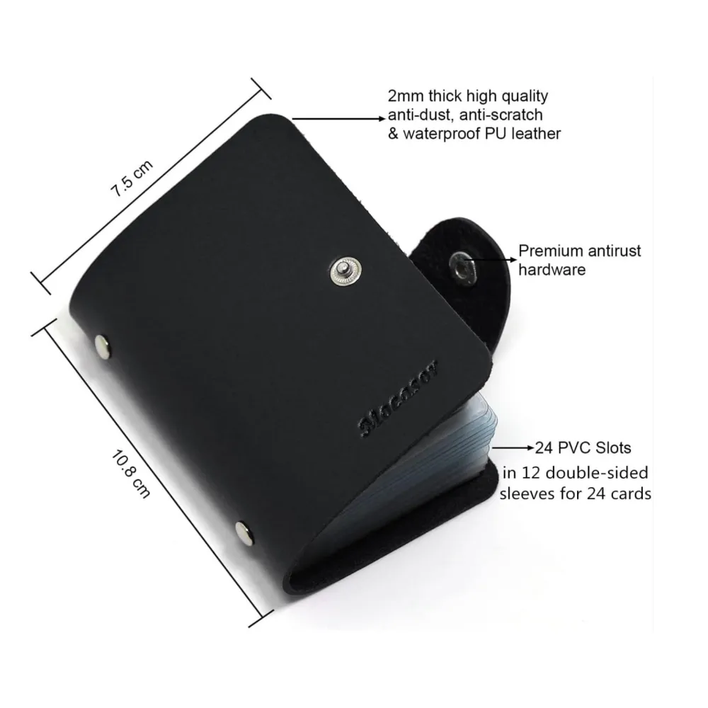 PU Leather Card Holder Wallet 6