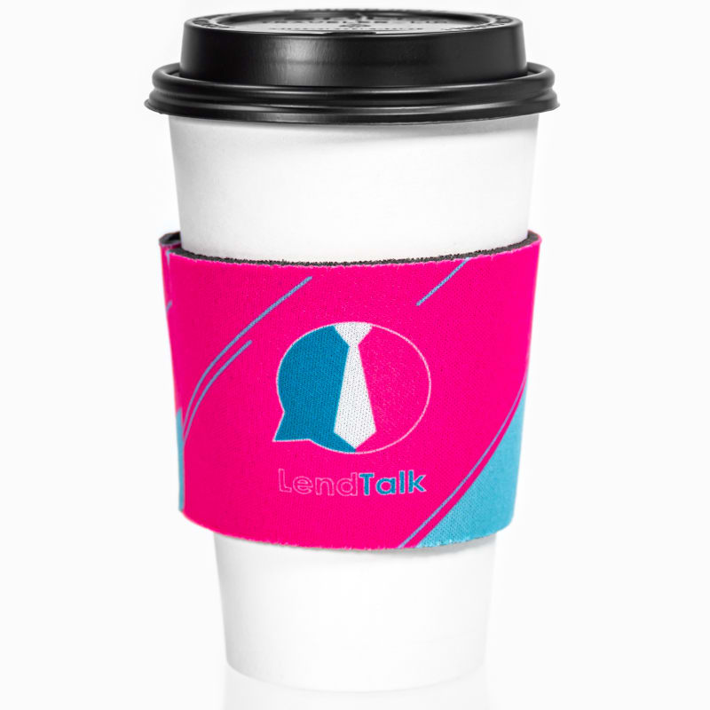 Fluorescent Neon Foam Collapsible Coffee Wraps 3