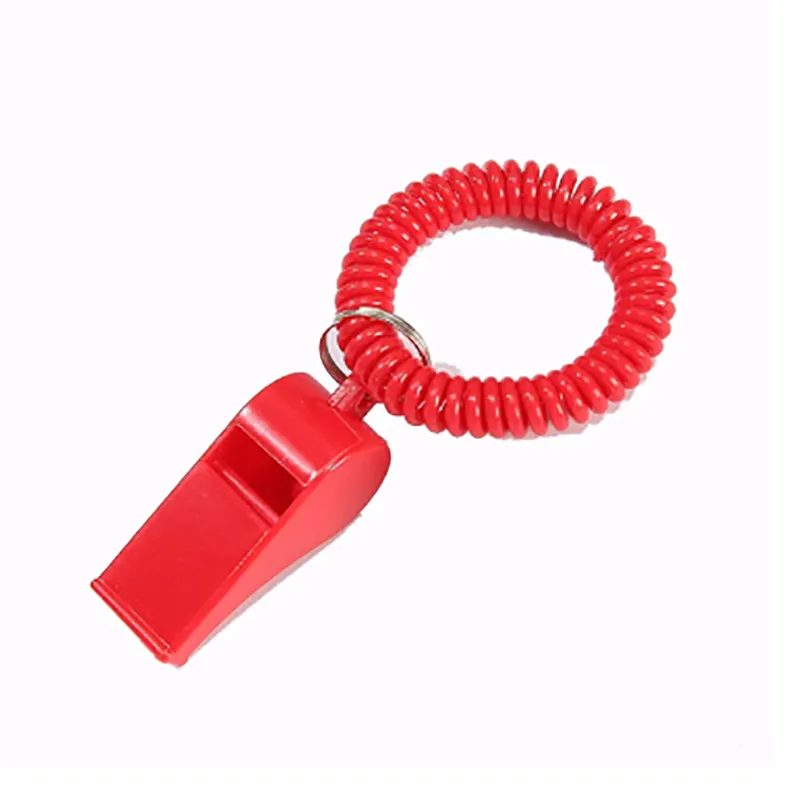 Coaches Referees Whistle with Coiled Bracelet Keychain 6