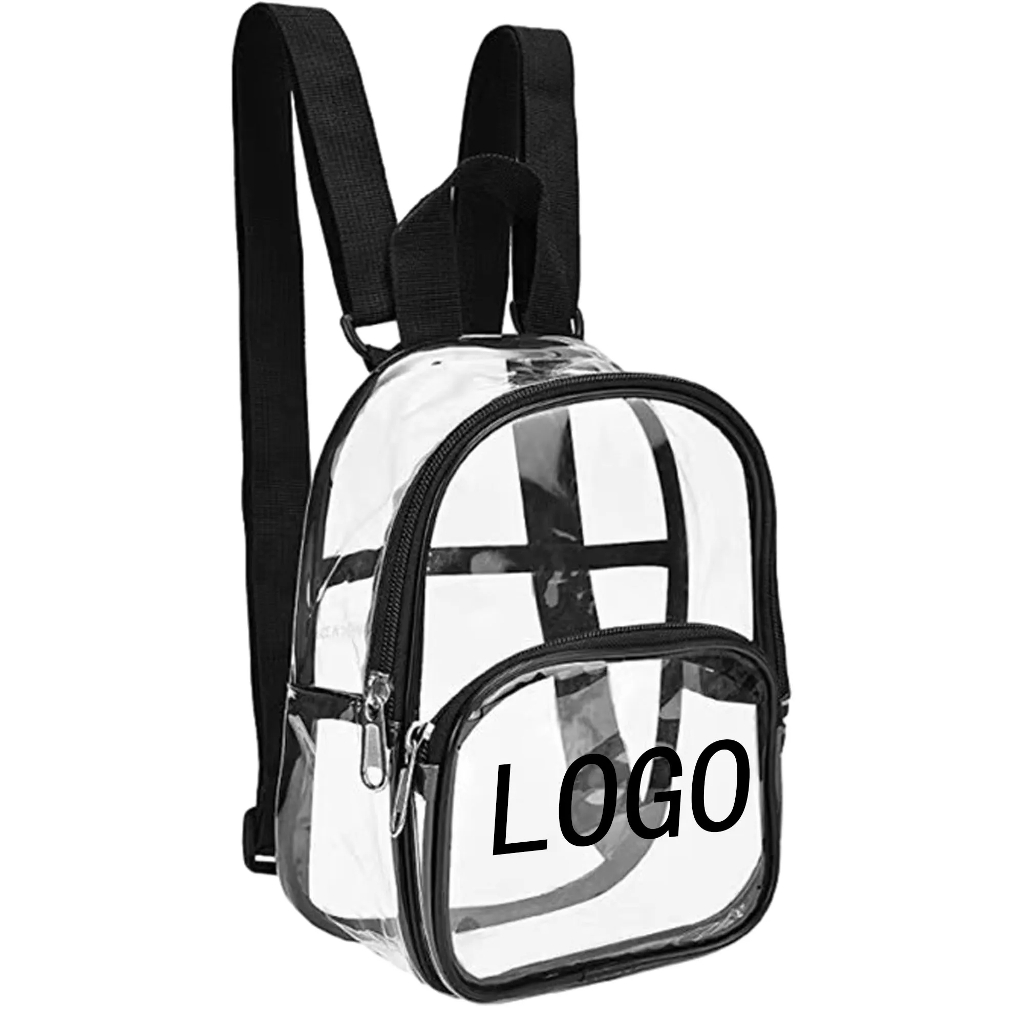 Transparent PVC Sports Backpack Adjustable Shoulder Bag 3