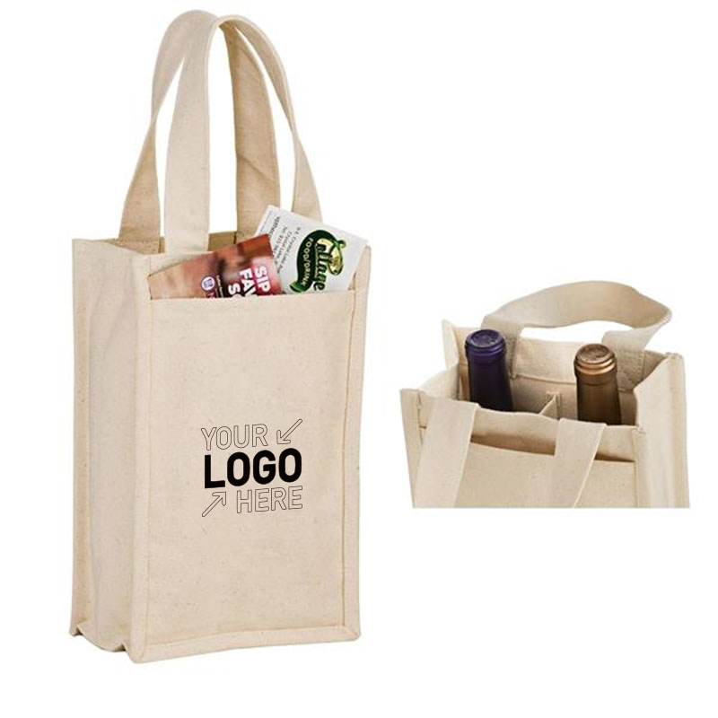 Cotton Canvas Wine Tote
