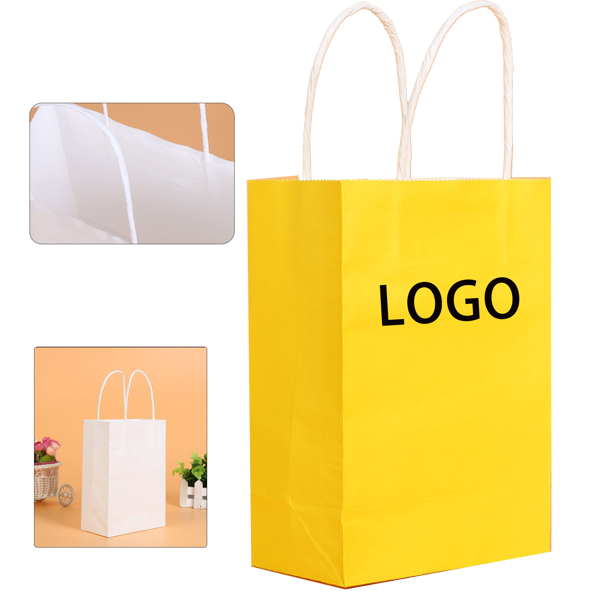 Eco-Friendly Kraft Paper Gift Bag With Handle 2