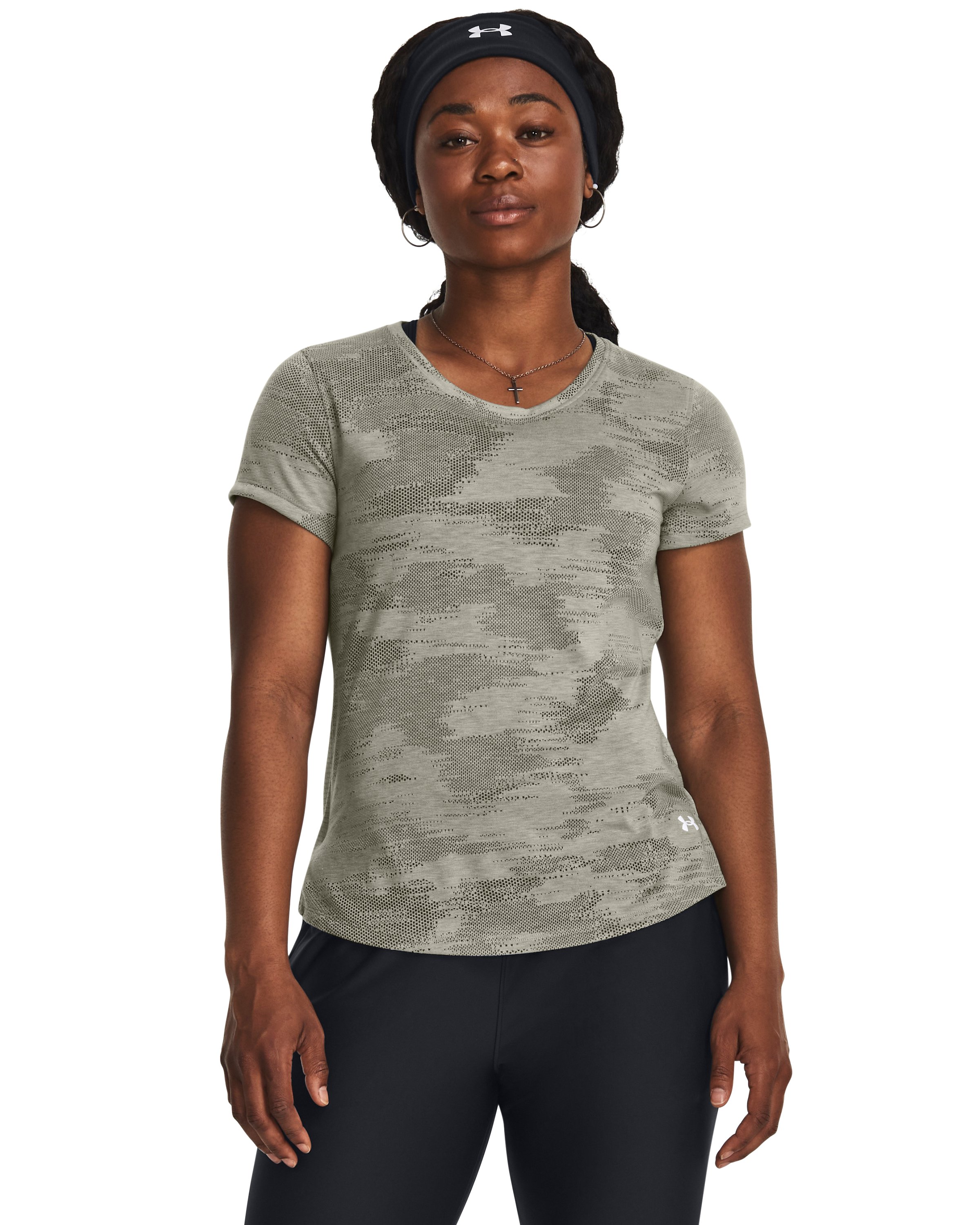 UA Streaker Speed Camo Women's Short Sleeve 3