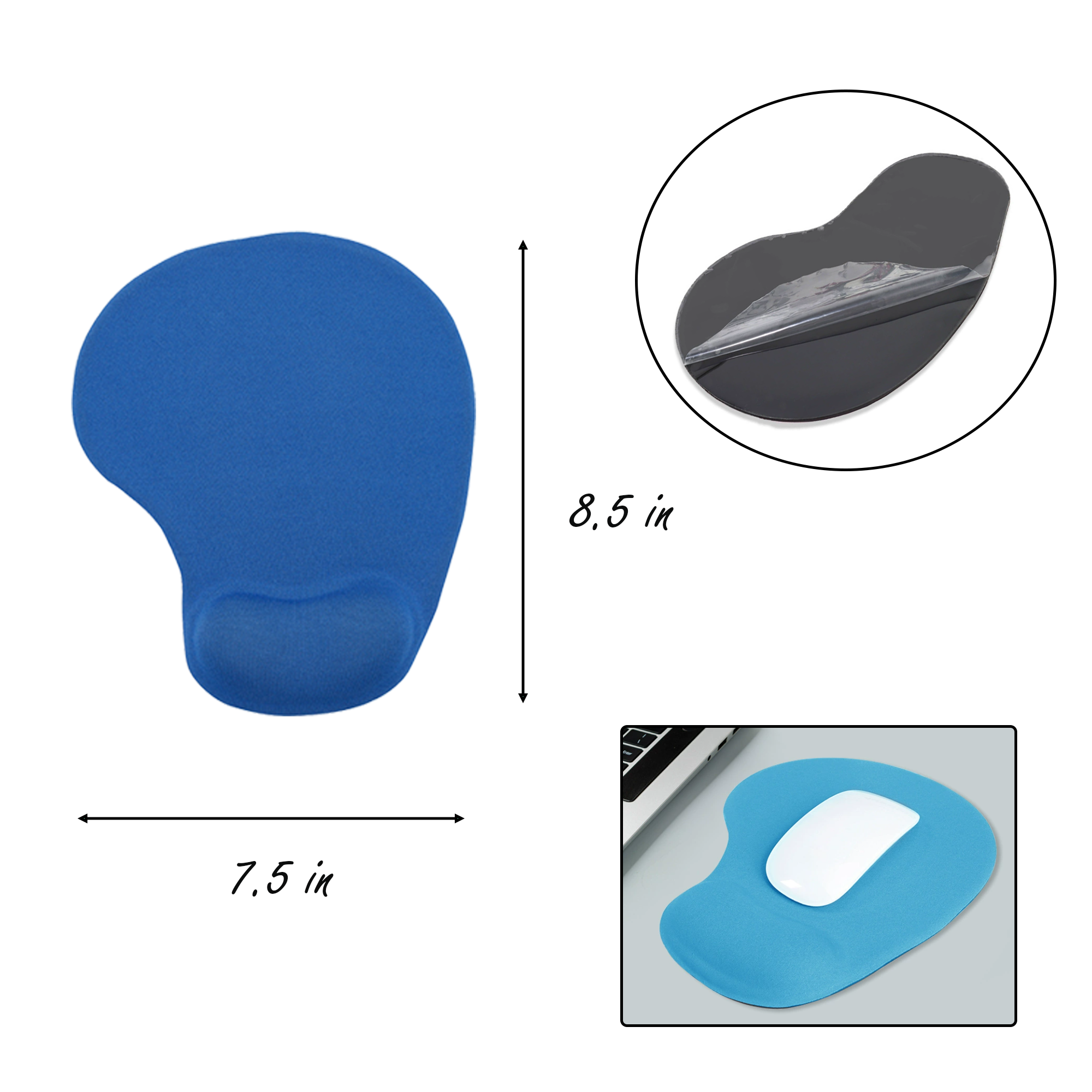 Silicone Round Mouse Pad With Wrist Support 6