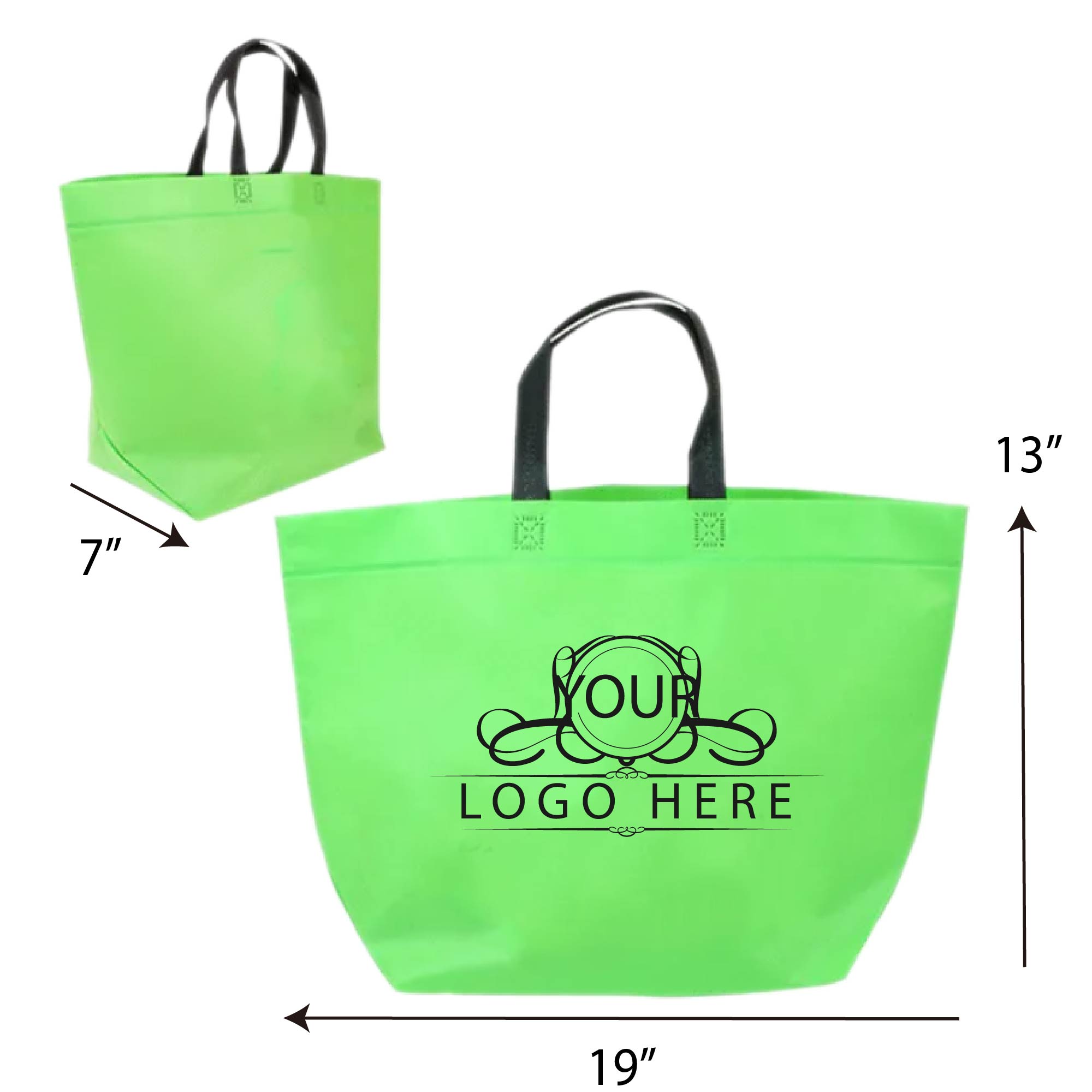 Two-Tone Heat Sealed Nonwoven Tote 2