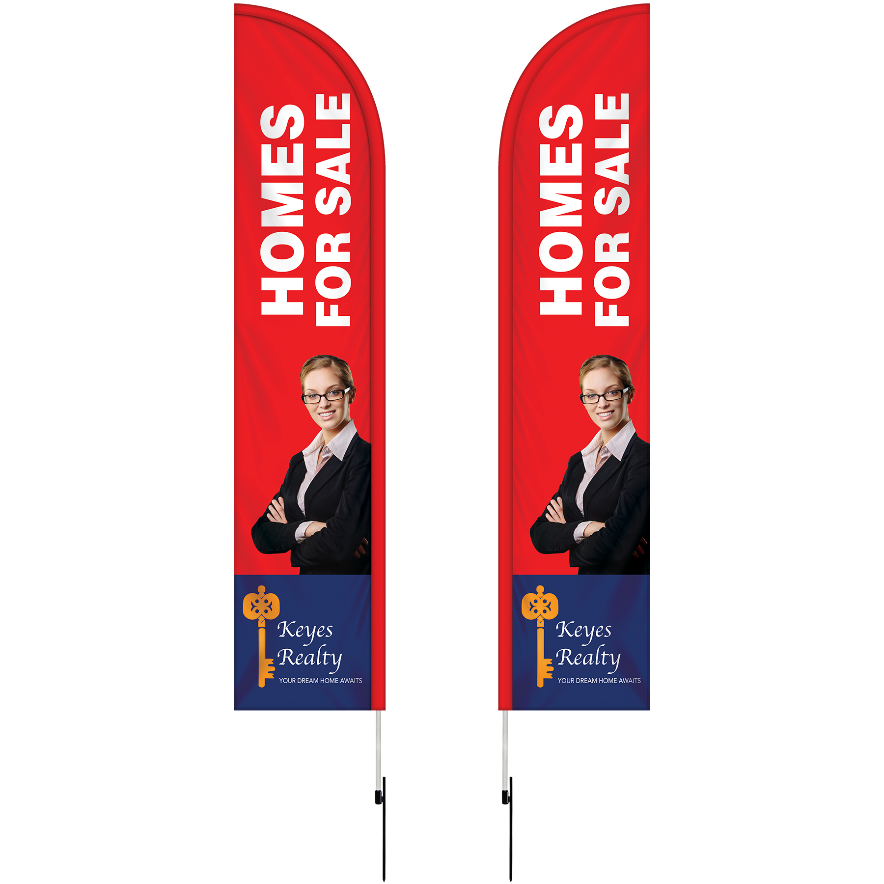 10' Double Sided Portable Half Drop Banner w/ Hardware Set 15