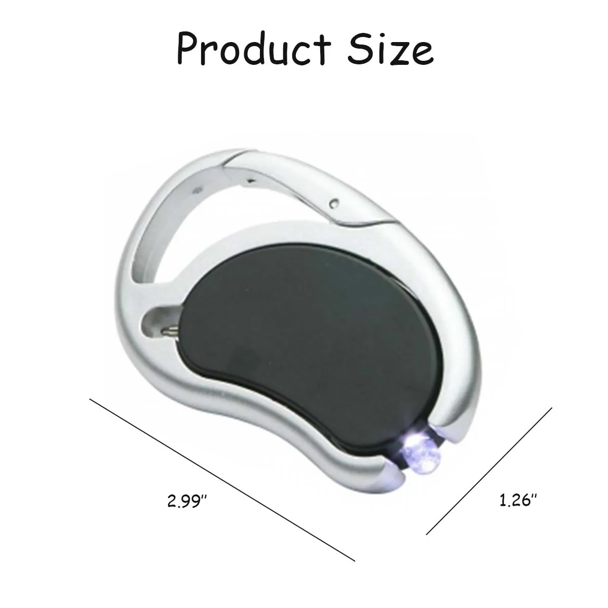 Carabiner Swivel LED Light with Pen 3
