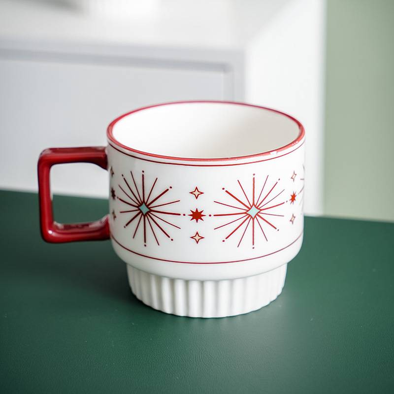Ceramic Mug Handmade Retro Stoneware Cup 8