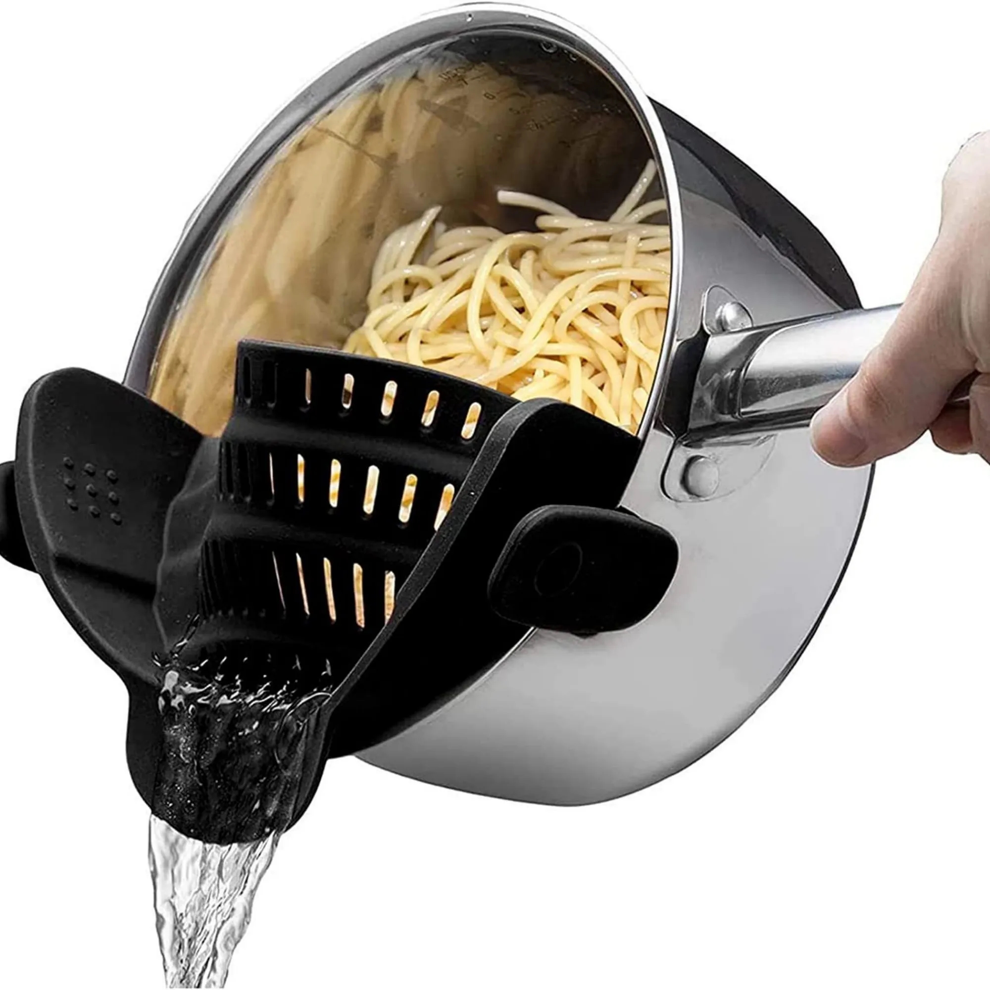 MOQ Kitchen Strain Clip On Strainer for Pots and Pans 9