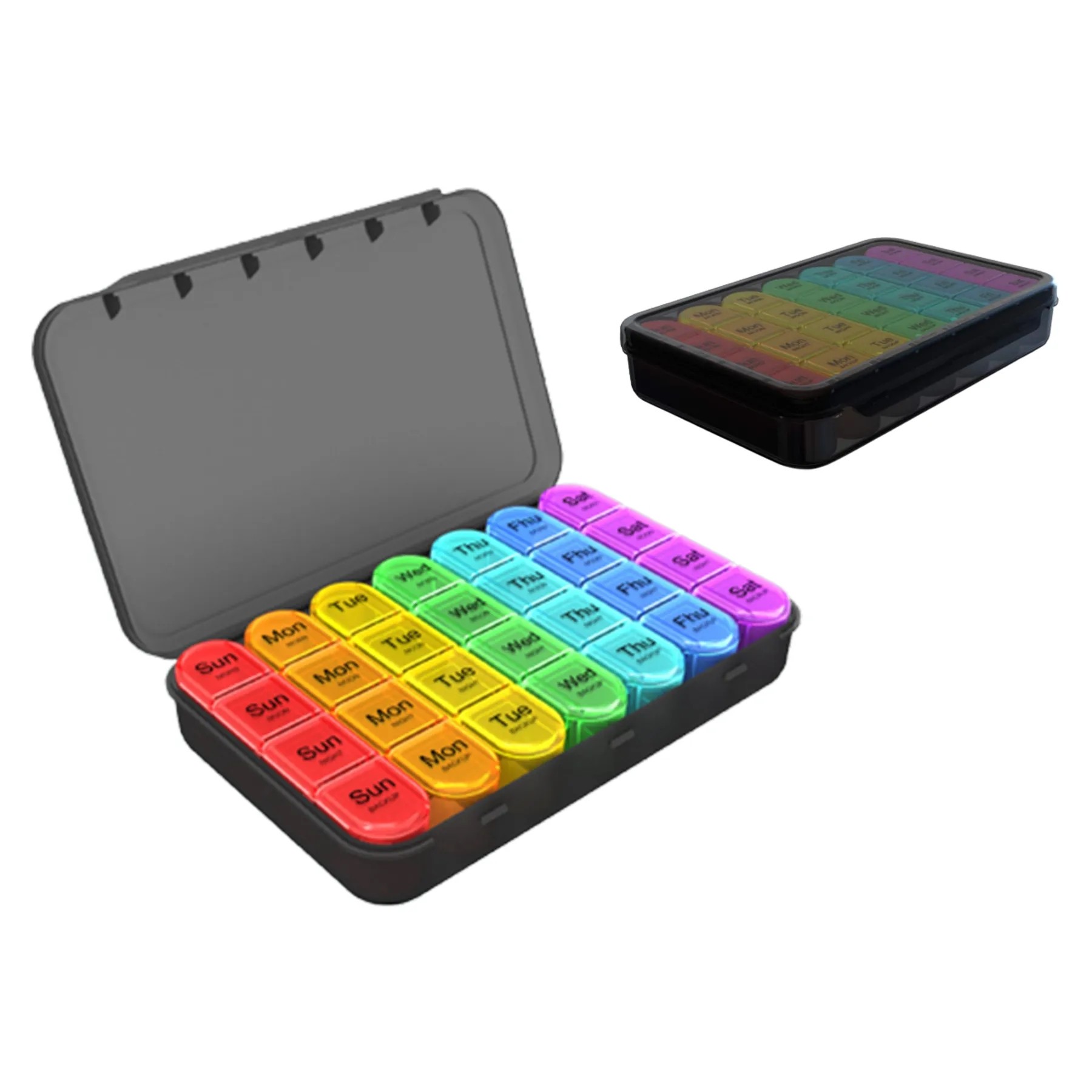 Weekly Pill Organizer With 28 Compartments 2