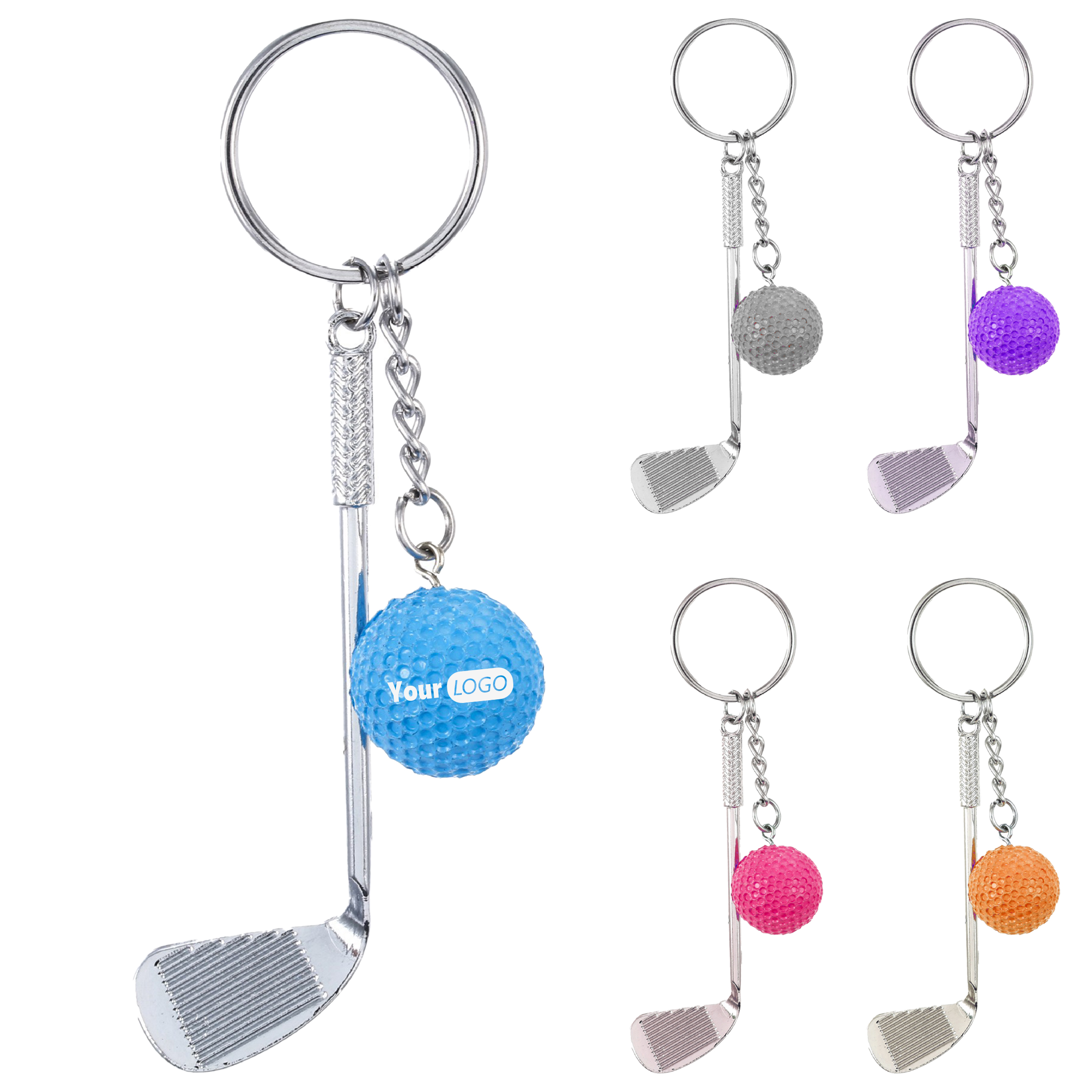 Metal Stylish Golf Keychain Gift 2