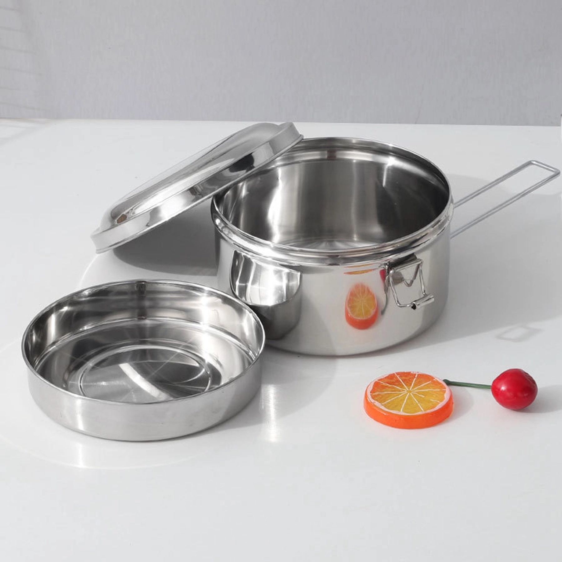 Round Stainless Steel Lunch Box 2
