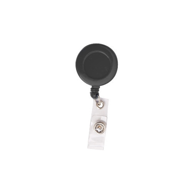 Cord Round Retractable Badge Reel with Metal Slip Clip 2