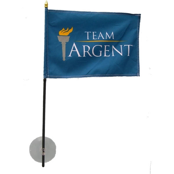 Suction cup flag, 9" x 12" 3
