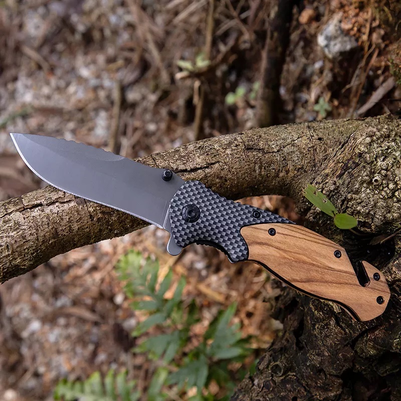 ApexBlade - Oliver Wood Folding Pocket Knife With Stainless Steel Blade Full Color Optional 3