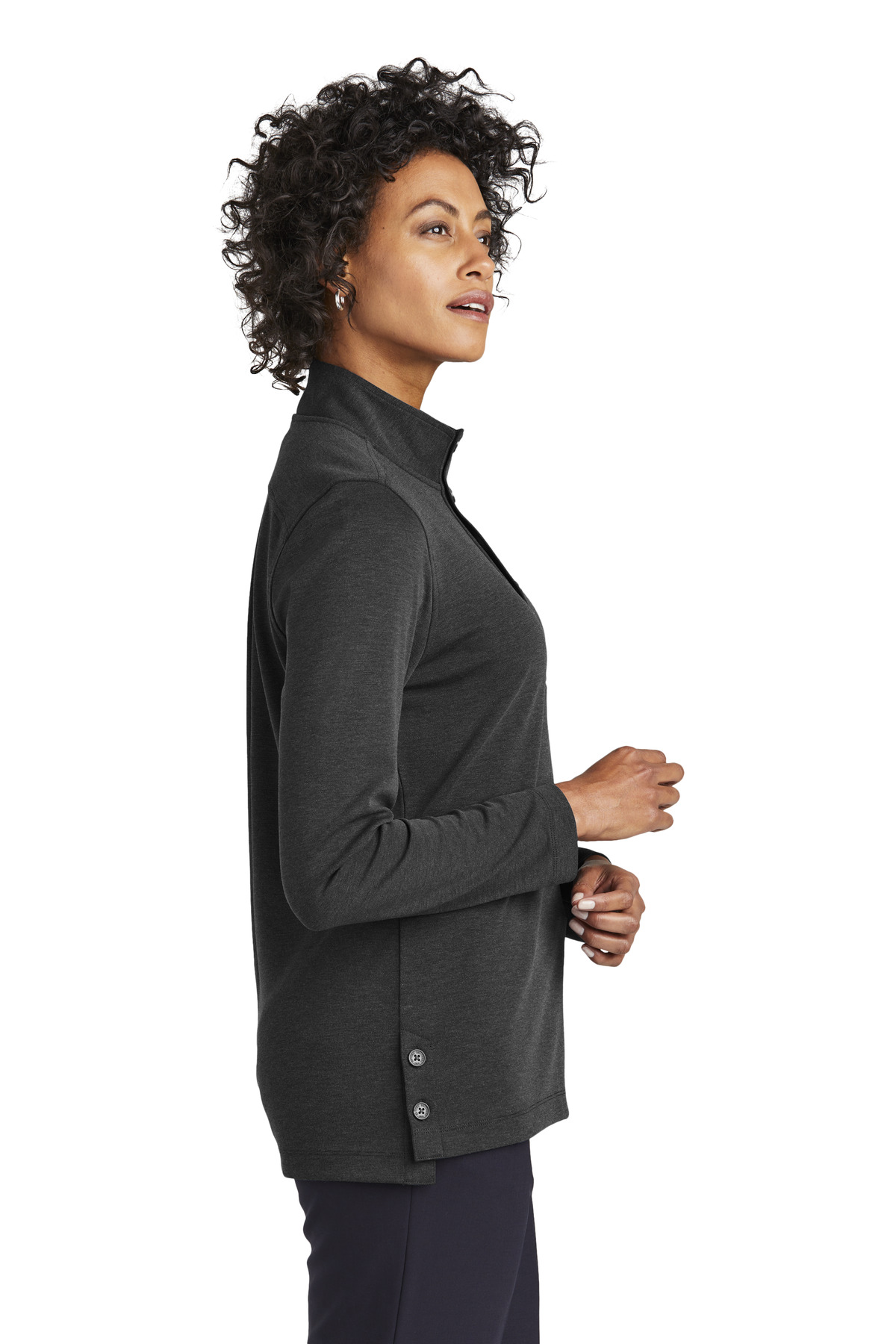 Brooks Brothers Women's Mid-Layer Stretch 1/2-Button BB18203 12
