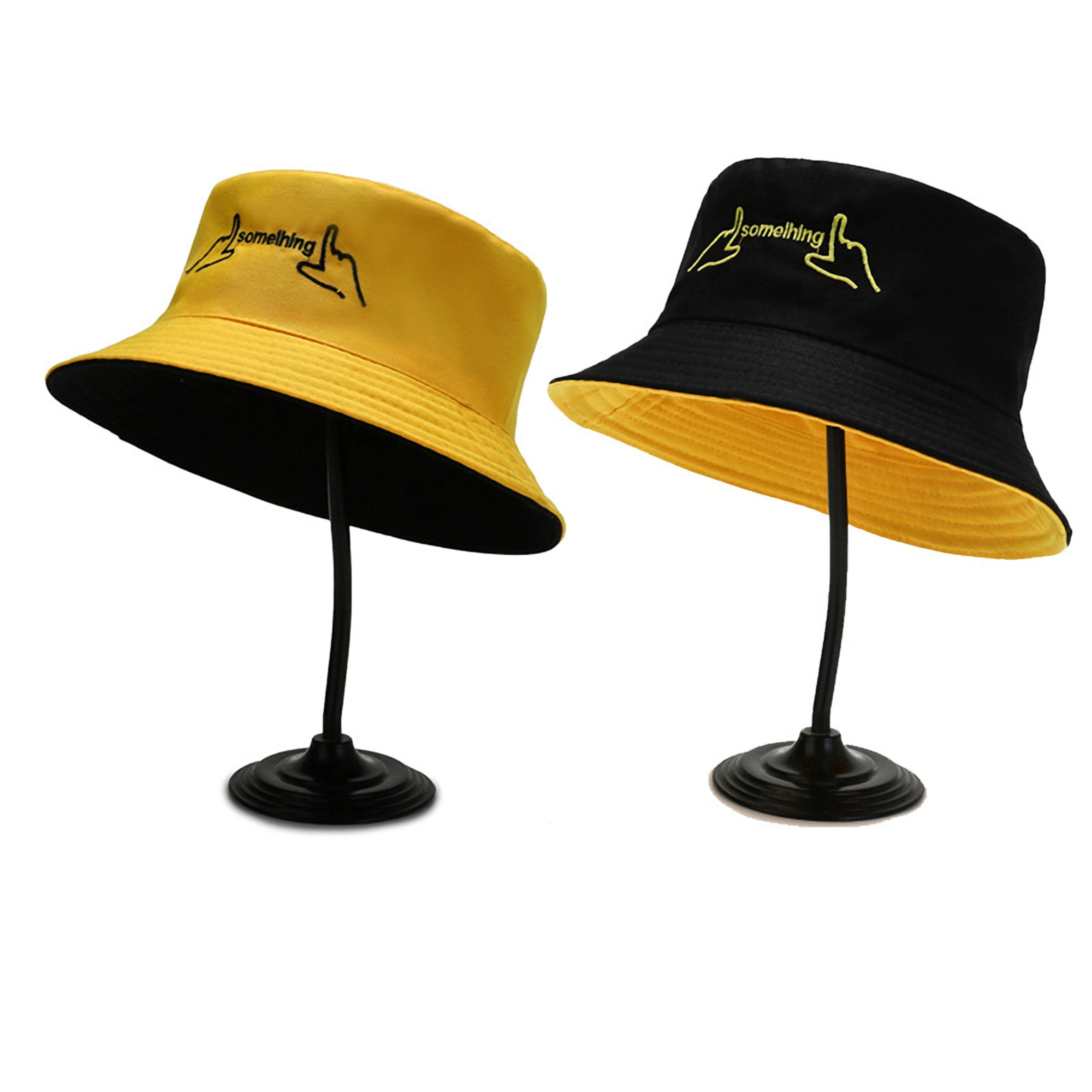 Adult's Oversized Reversible Cotton Bucket Hat 3