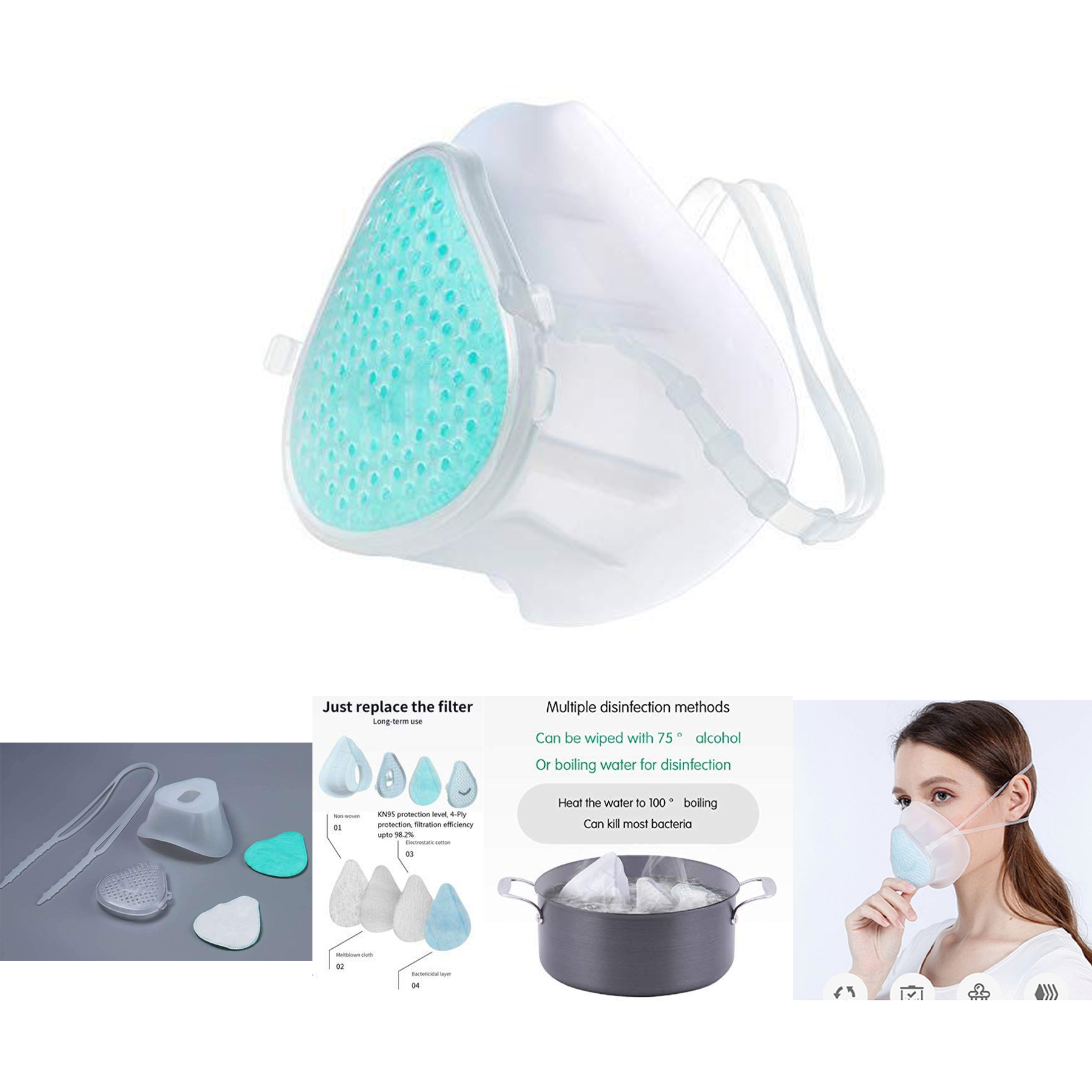 Self Suction Filtering Mask 2