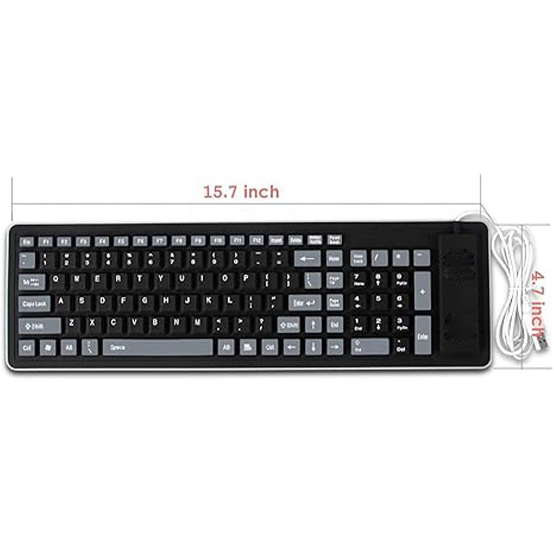 Foldable Waterproof And Dustproof Silicone Keyboard 3