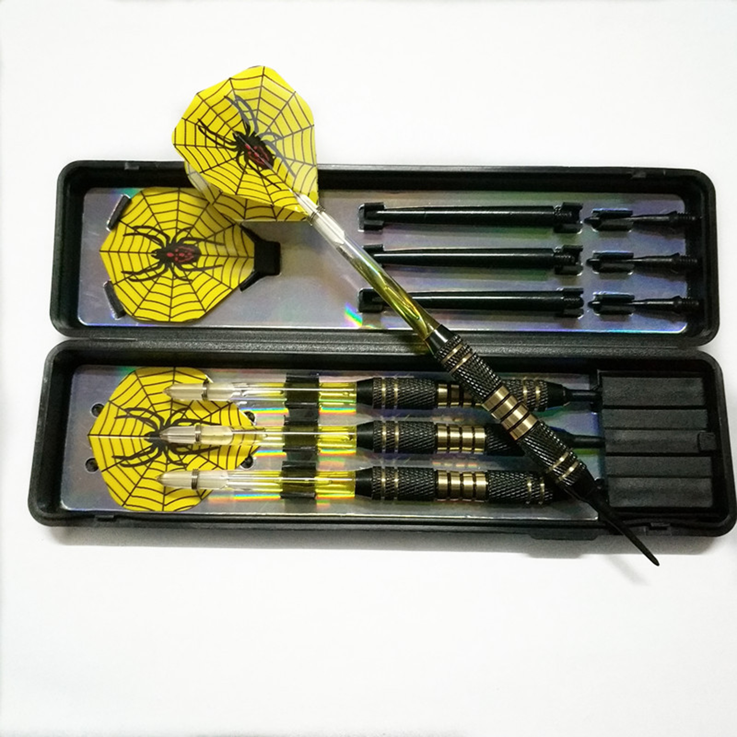 3pcs Durable Metal Tip Darts Set W/ Storage Box 4