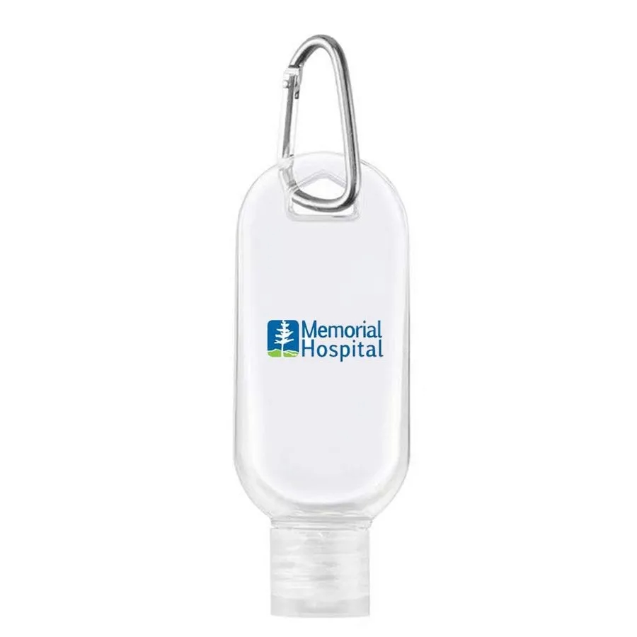 Sanitizer Bottle With Carabiner 1