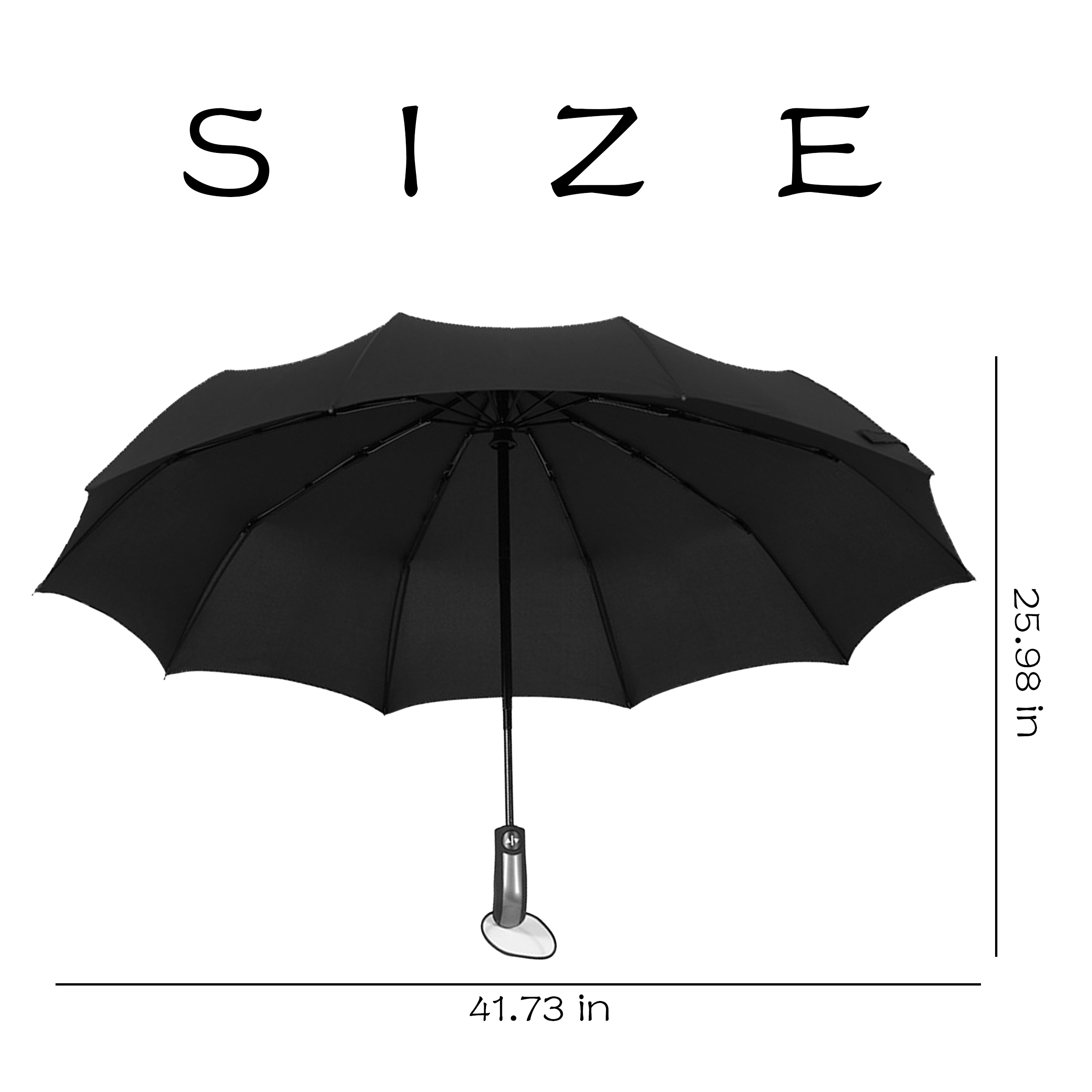 Steel Automatic Three Fold Sunshade Umbrella 2