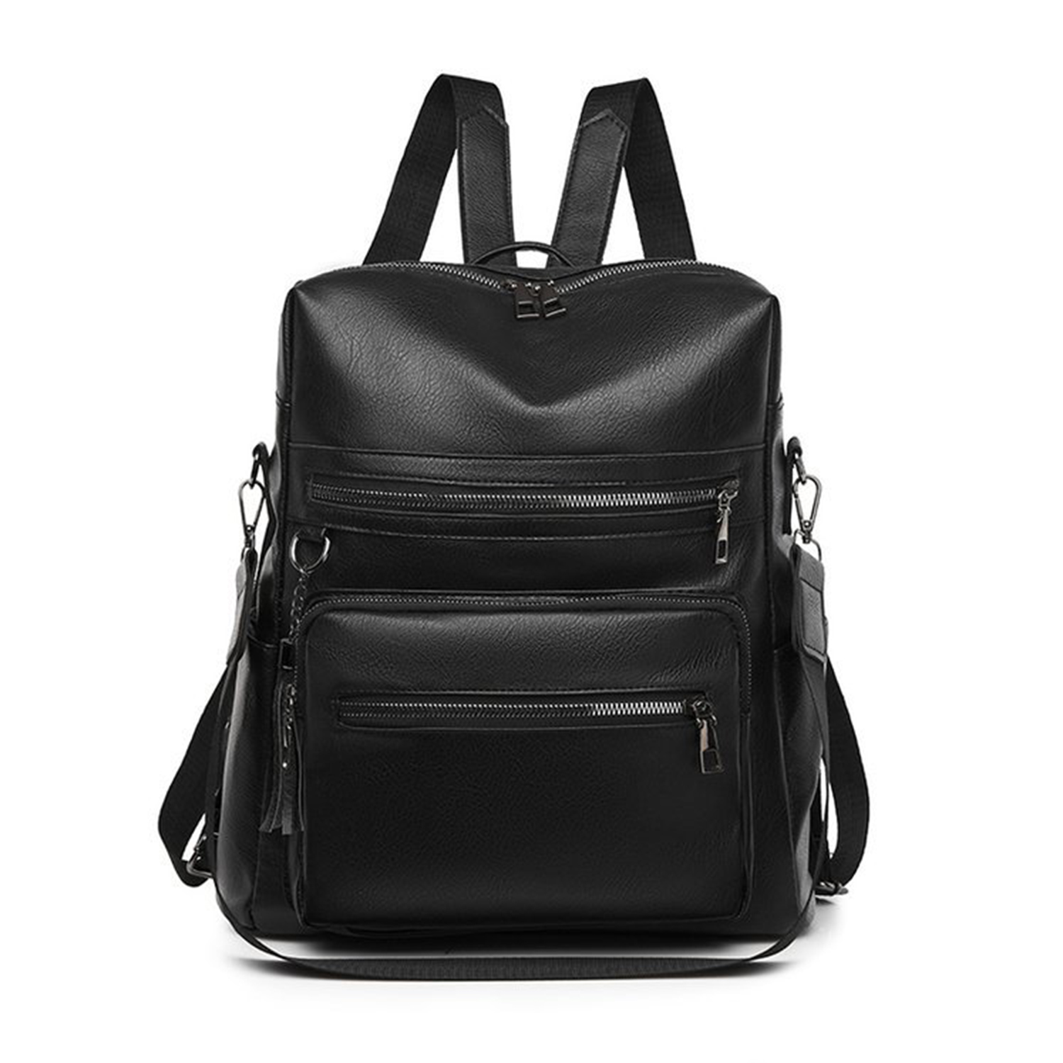Womens Purse PU Leather Large Travel Backpack 5