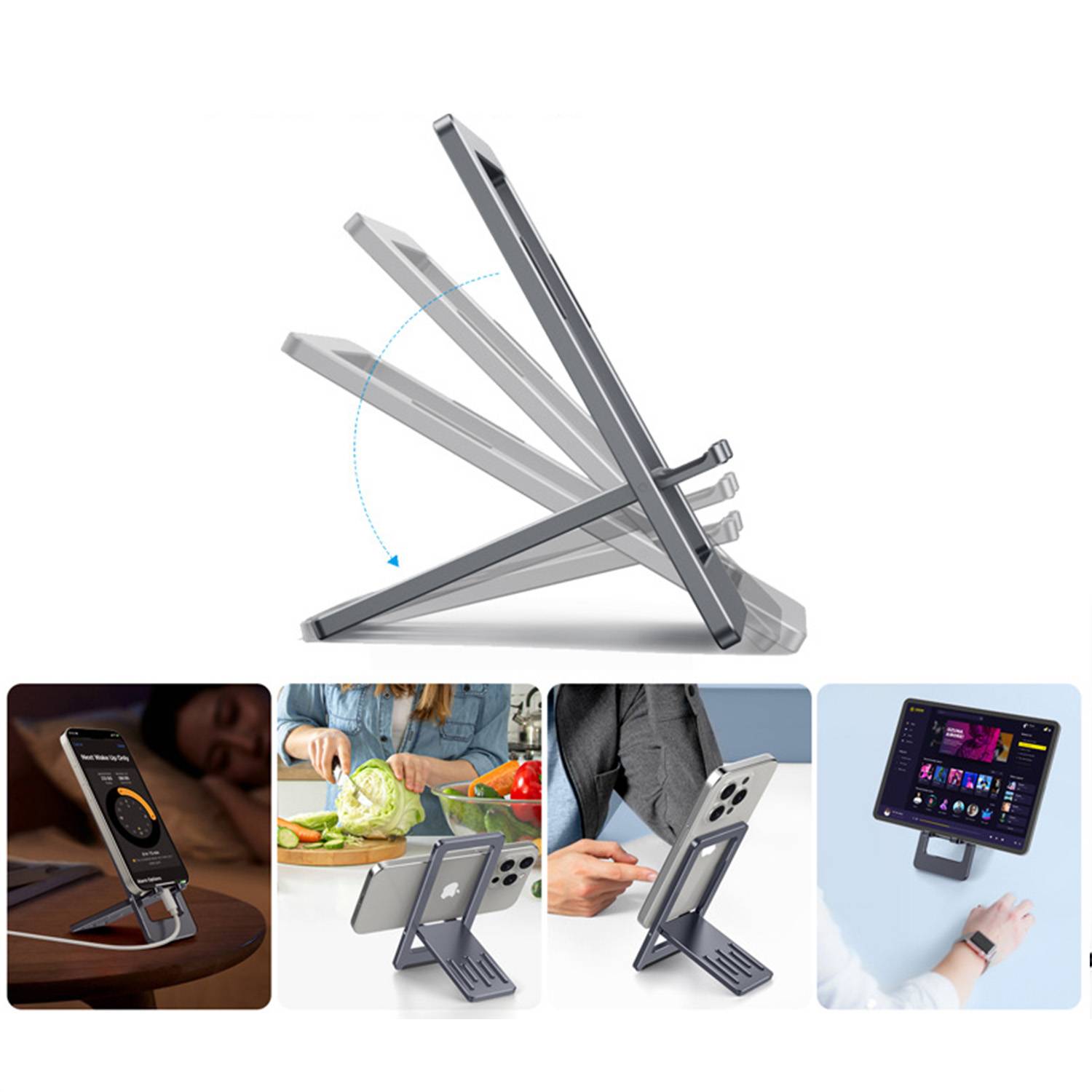 Durable Alloy Ultra-Thin Foldable Phone Stand 5