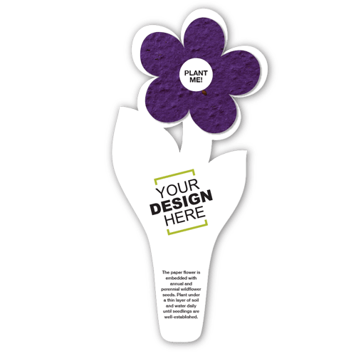 Seed Paper Flower Bookmark 8