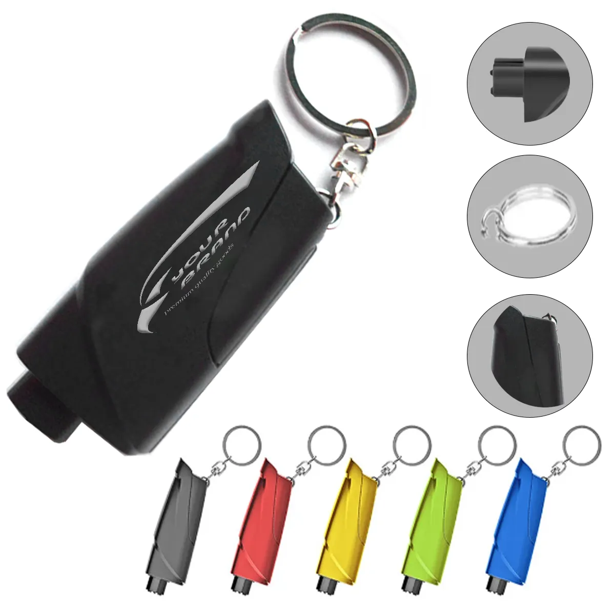 Portable Concealed Window Breaker Seat-Belt Cutter Key-Chain 2