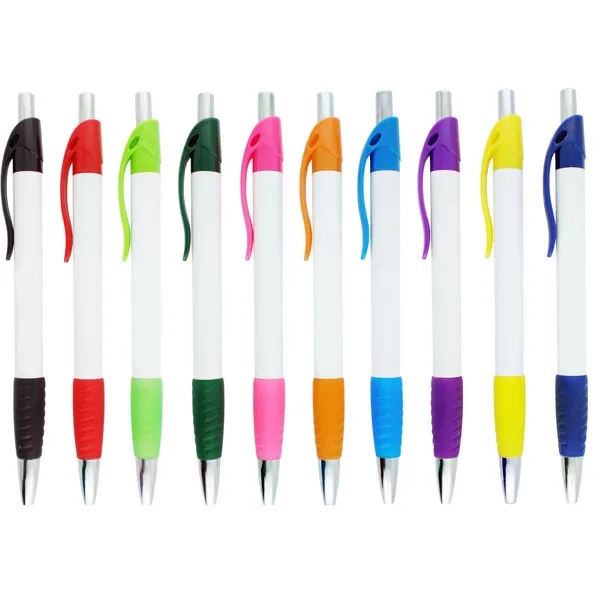 Custom Preston Rubber Grip Click Ballpoint Pen 6