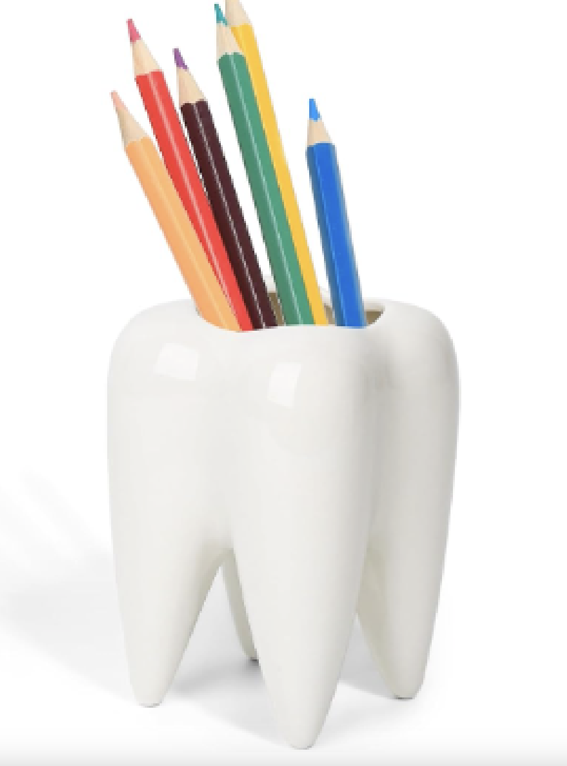 Ceramic Tooth Shape Pencil/Pen Holder 1